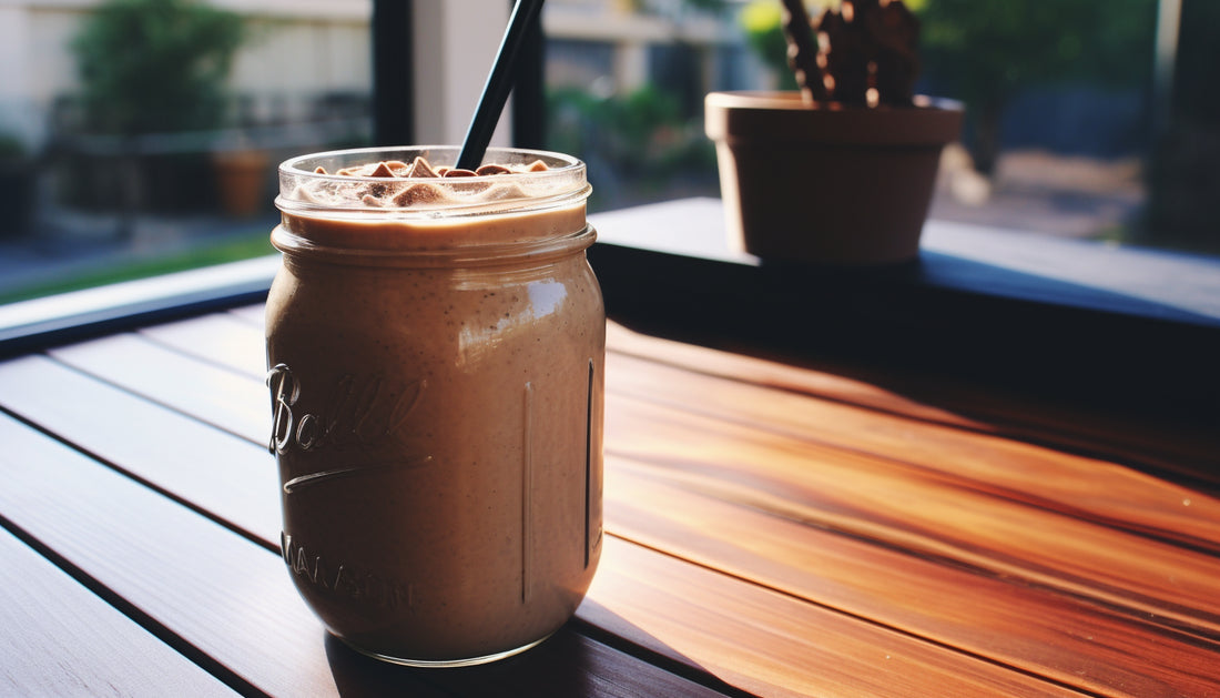 Chocolate Anda Peanut Butter Cup Smoothie